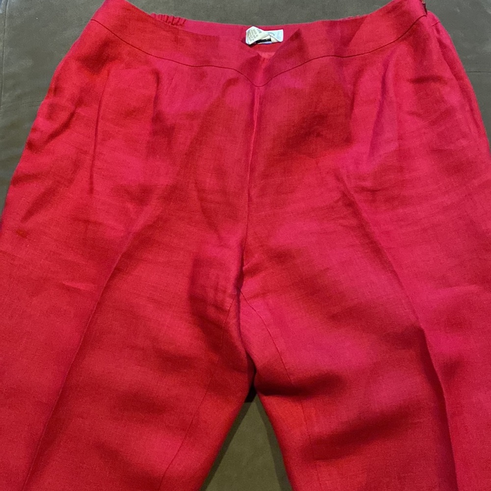 Talbots Irish Linen Wide Leg Crops - Picture 2 of 6